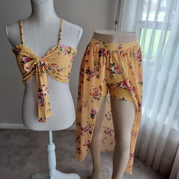 No Boundaries Other - NO BOUNDRIES JUNIOR CROP TOP AND SKORT SET